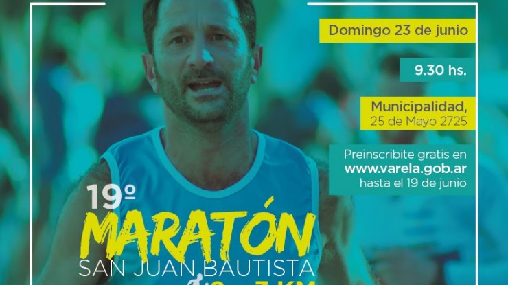 Maratón San Juan Bautista 2019: comienza la pre-inscripción